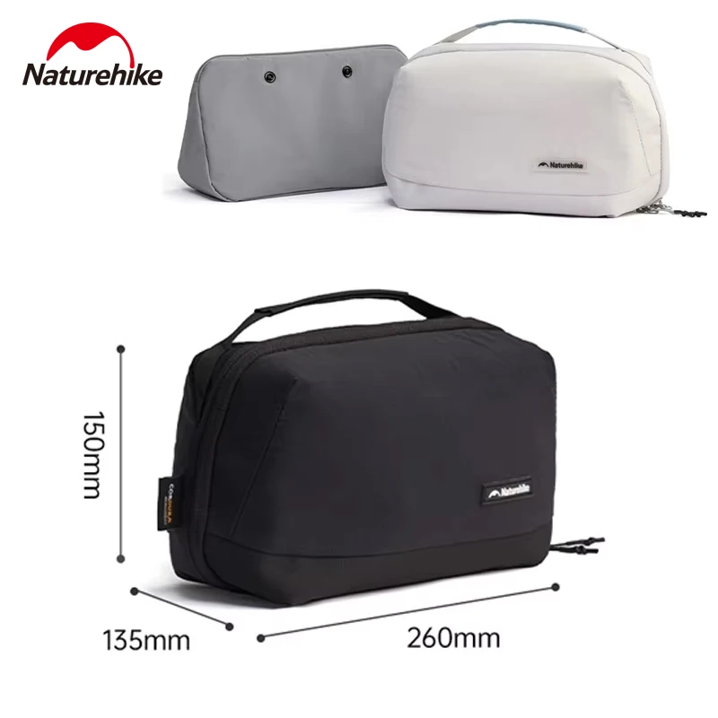 

Naturehike Waterproof Toiletry Bag Outdoor Hanging 2-In-1 Business Travel Swimming Cosmetic Portable Makeup Wash Storage Bag