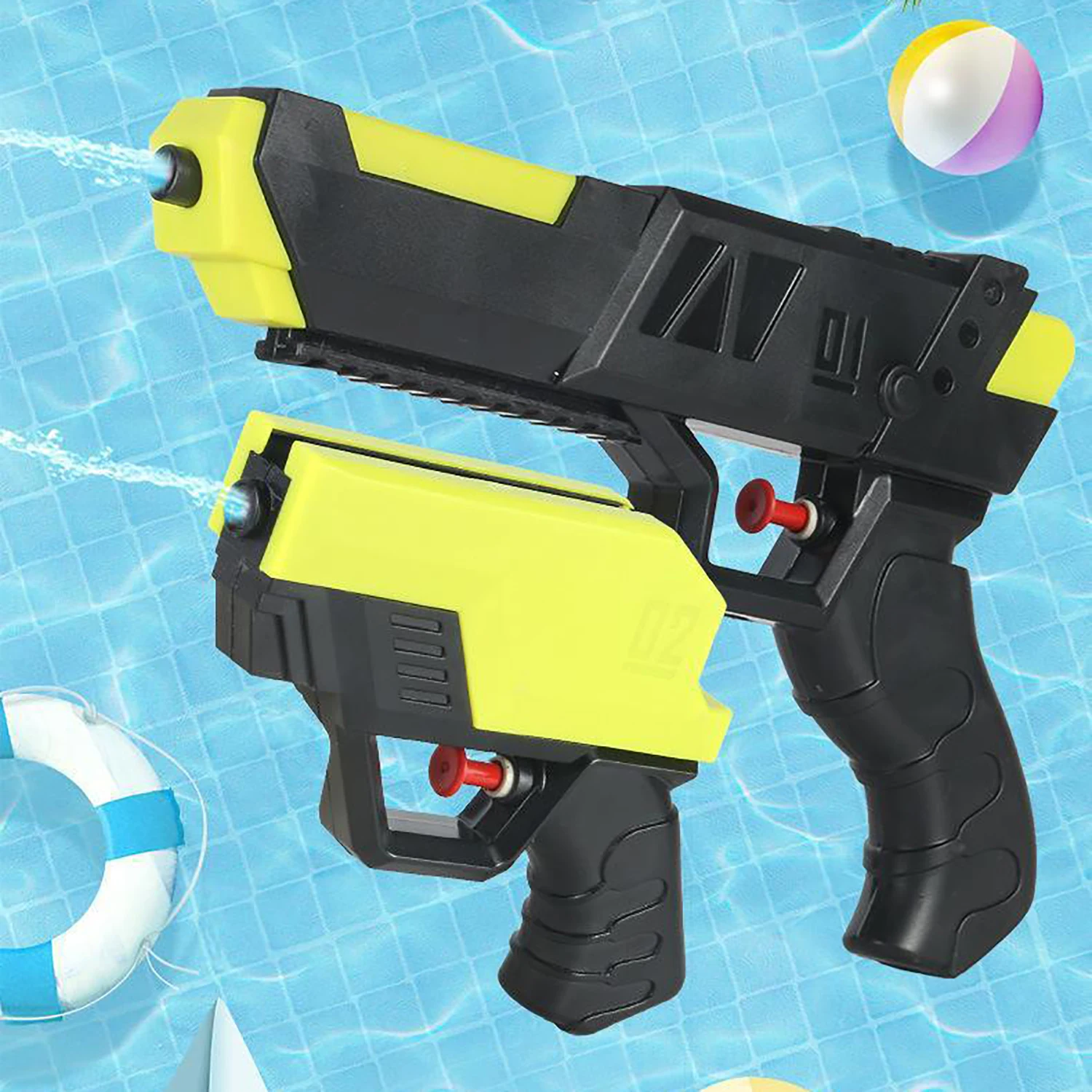 

Manual Water Gun Toys Summer Outdoor Beach Water 2 in 1 Squirt Guns Swimming Pool Adults Boys Shooting Game Toy