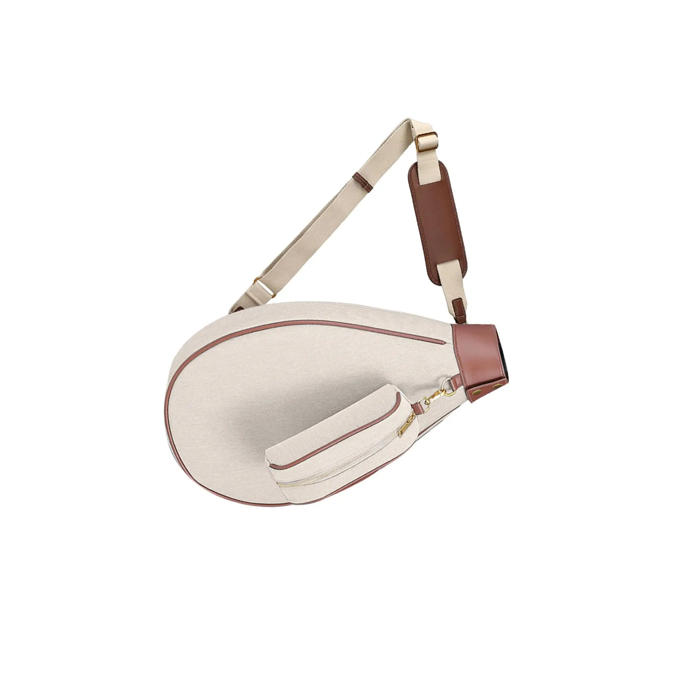 

Tennis Bag for Pickleball Paddles, Badminton Racquet for Adults Racket Cover Beige