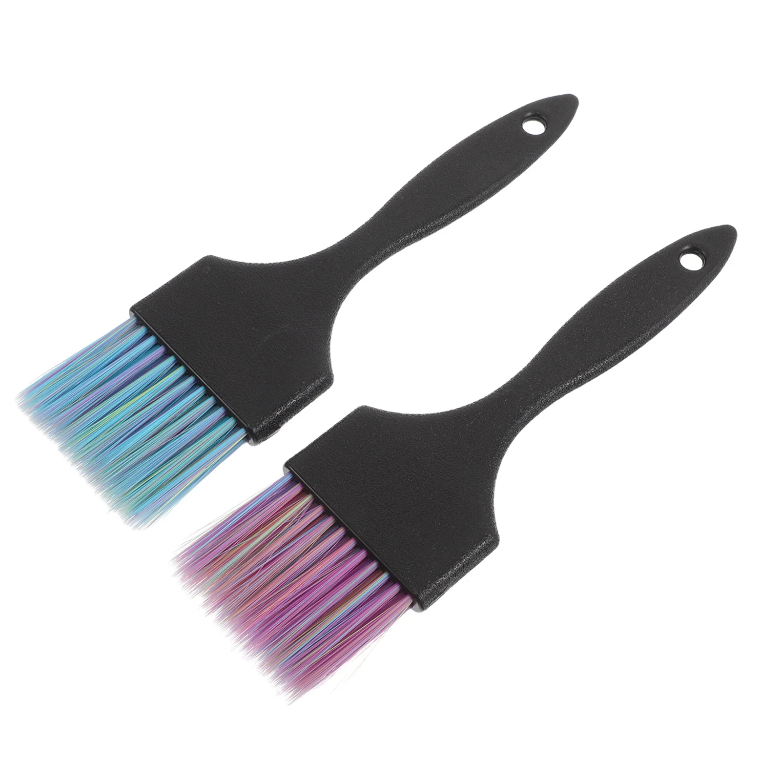 

2Pcs Hair Coloring Dye Applicator Short Handle Soft Bristle Hair Care and Styling Tools Salon Supplies