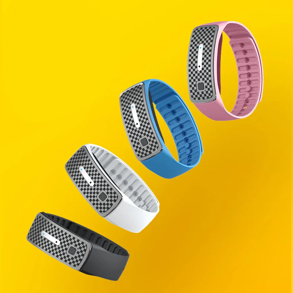 Wiederauf ladbare Ultraschall-Schädlings bekämpfer Armband Sonic Insect Repeller Armband Kinder Erwachsene wasserdichte Bug Control Armreif