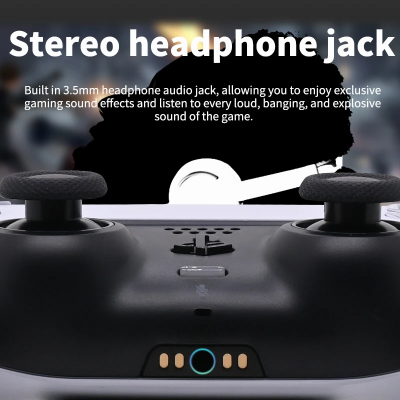 وحدة تحكم Sony Ps5 الأصلية DualSense وحدة تحكم لاسلكية بلاي ستيشن 5 لوحات ألعاب وحدة تحكم لاسلكية تعمل بالبلوتوث #6