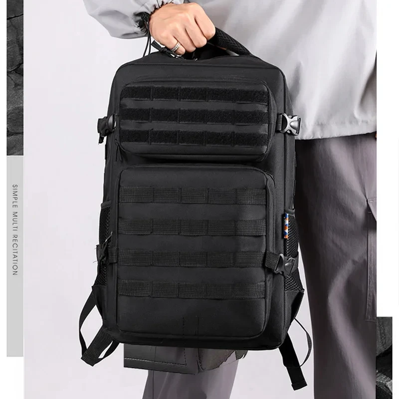 Outdoor Taktischer Rucksack Camping Camouflage Bergsteigen Rucksäcke Rucksack Molle Männer Große Sport Wandern Daypack Schulter Tasche – Detail 5