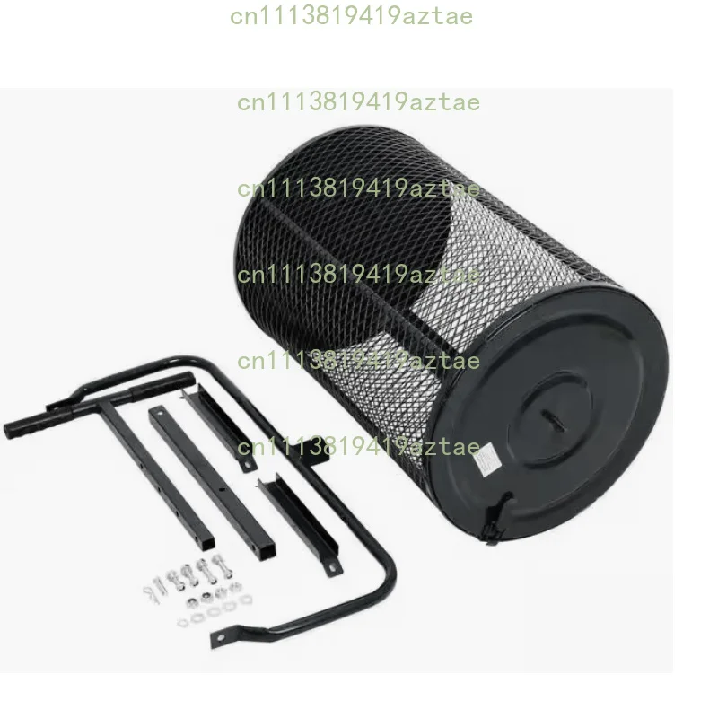 32CM×60CM Metal Mesh Peat Moss Spreader Roller, Lightweight Durable Lawn Seeding Planting Soil Fertilizer Spreading Tool