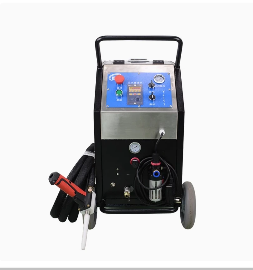 Dry ice cleaning machine, industrial automobile carbon deposit cleaning equipment, oil stain removal, multi-functional deburring