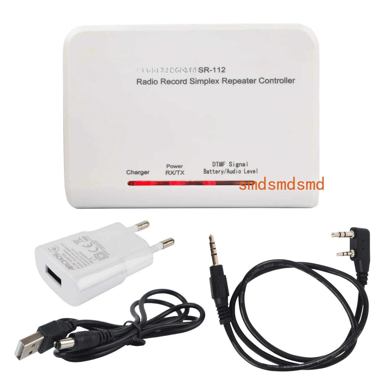 SR-112 Radio Record Simplex Walkie Talkie Repeater Controller with 1pcs Radio connect Cable (Cable for options)