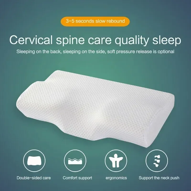 Neck Pillow Slow Rebound Memory Cotton Pillow Cervical Partition Memory Pillow for Anti-snoring Neck  Slow Rebound Memory