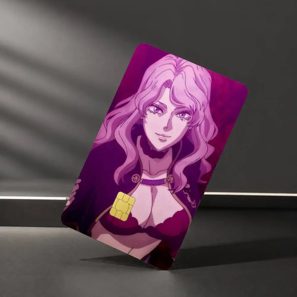 Anime B-Black Clover Hot Sticker Film Tape Skin for Credit Card Debit Card Waterproof Stickers