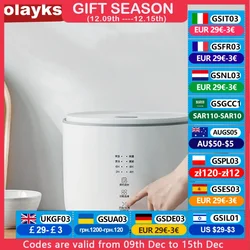 Olayks-Mini olla arrocera eléctrica multifunción, olla japonesa Simple, 2L de capacidad, 8H de cita para el hogar, 1-3 personas