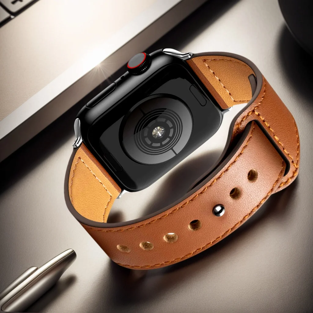 

Strap For Apple Watch Band 44mm 46mm 45mm 41mm 40mm 42mm Leather Correas Bracelet iWatch Series 11 10 9 8 7 6 SE Ultra 2 3 49mm