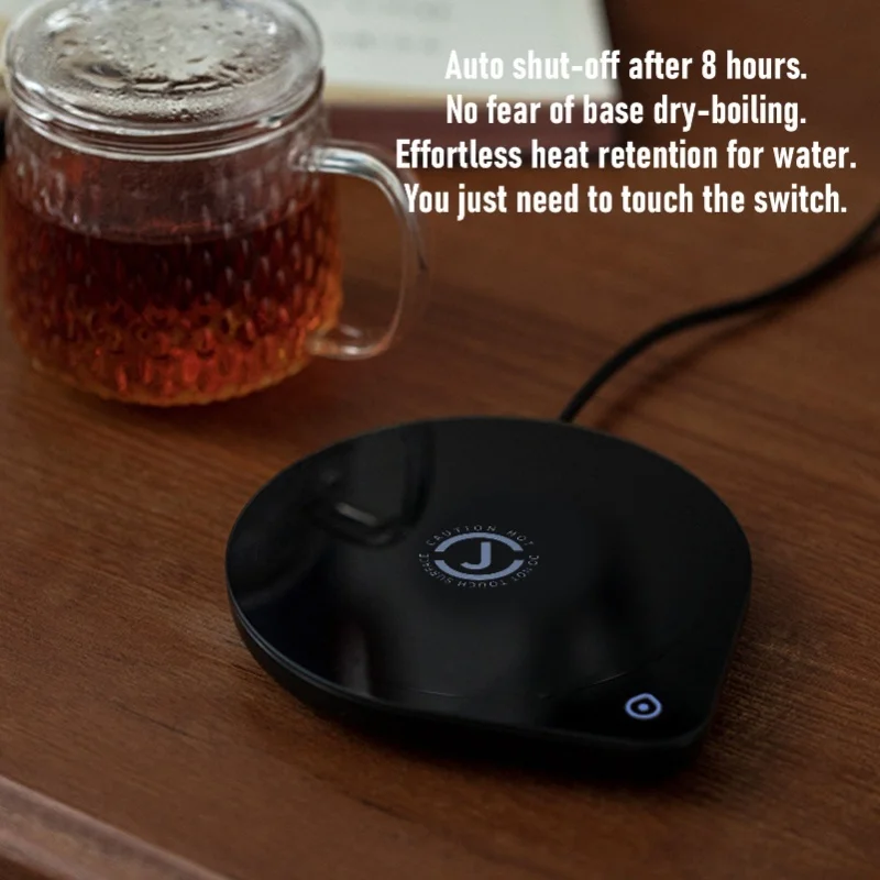 Mug Warmer Black 75°C Constant Temperature Fast Heating Cup Warmer For Coffee Tea Hot Chocolate