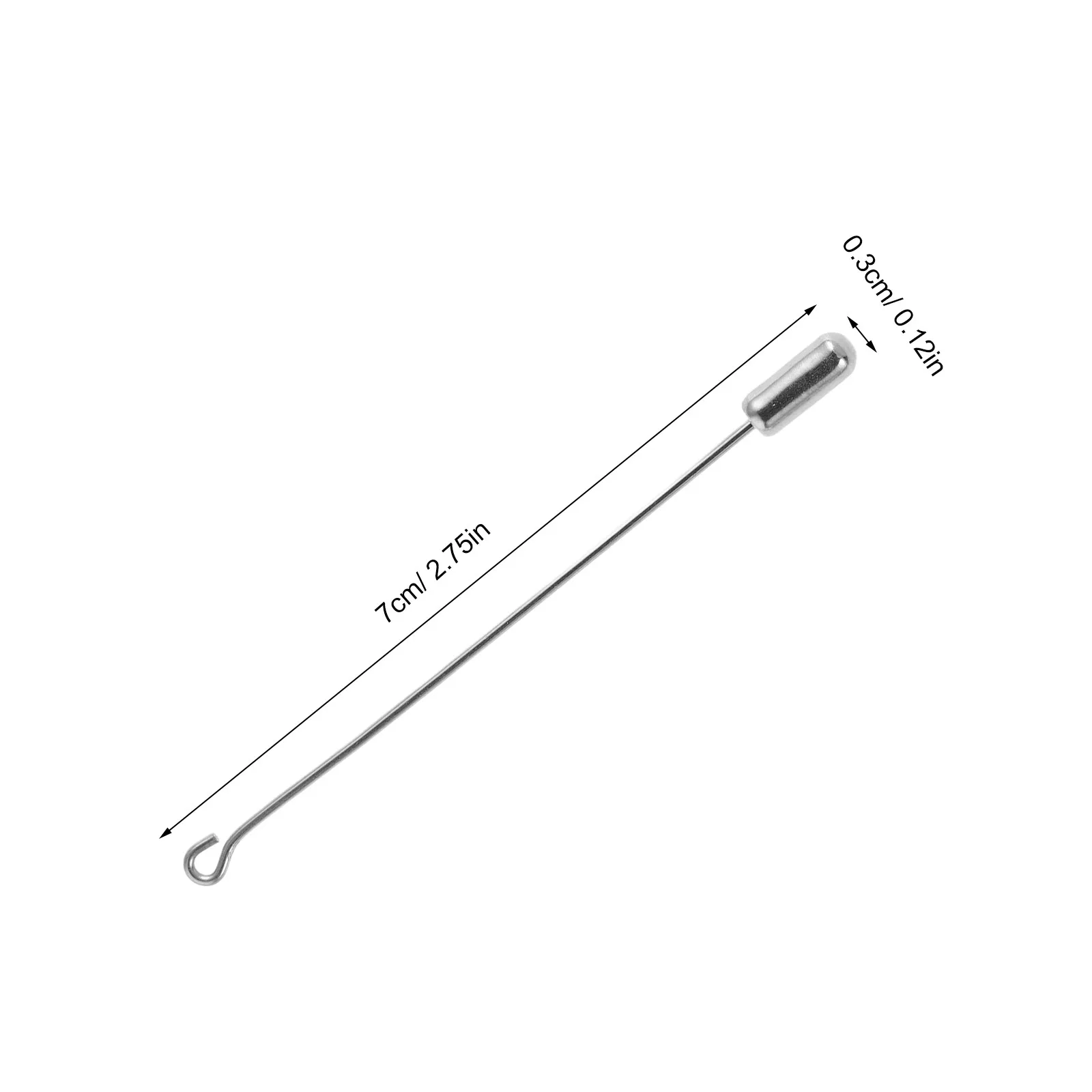 30Pcs Jewelry Hatpin Straight Brooch Pin 70Mm Metal Safety Pins for DIY Craft Making Lapel Stick Pin Scarf Corsage Boutonniere