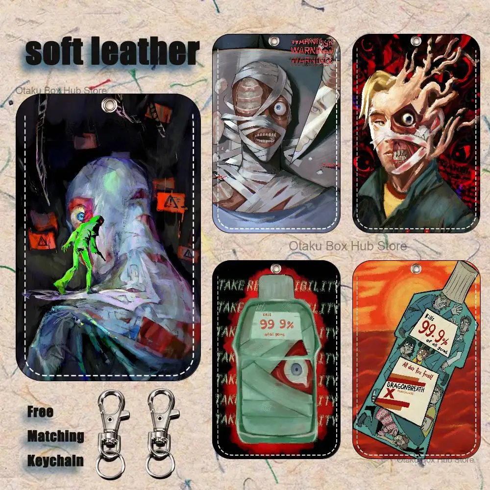 

Game M-MouthwashingS Holder Keychain For Bank Business Work Card Holder Student Card Protective Case Bus Card