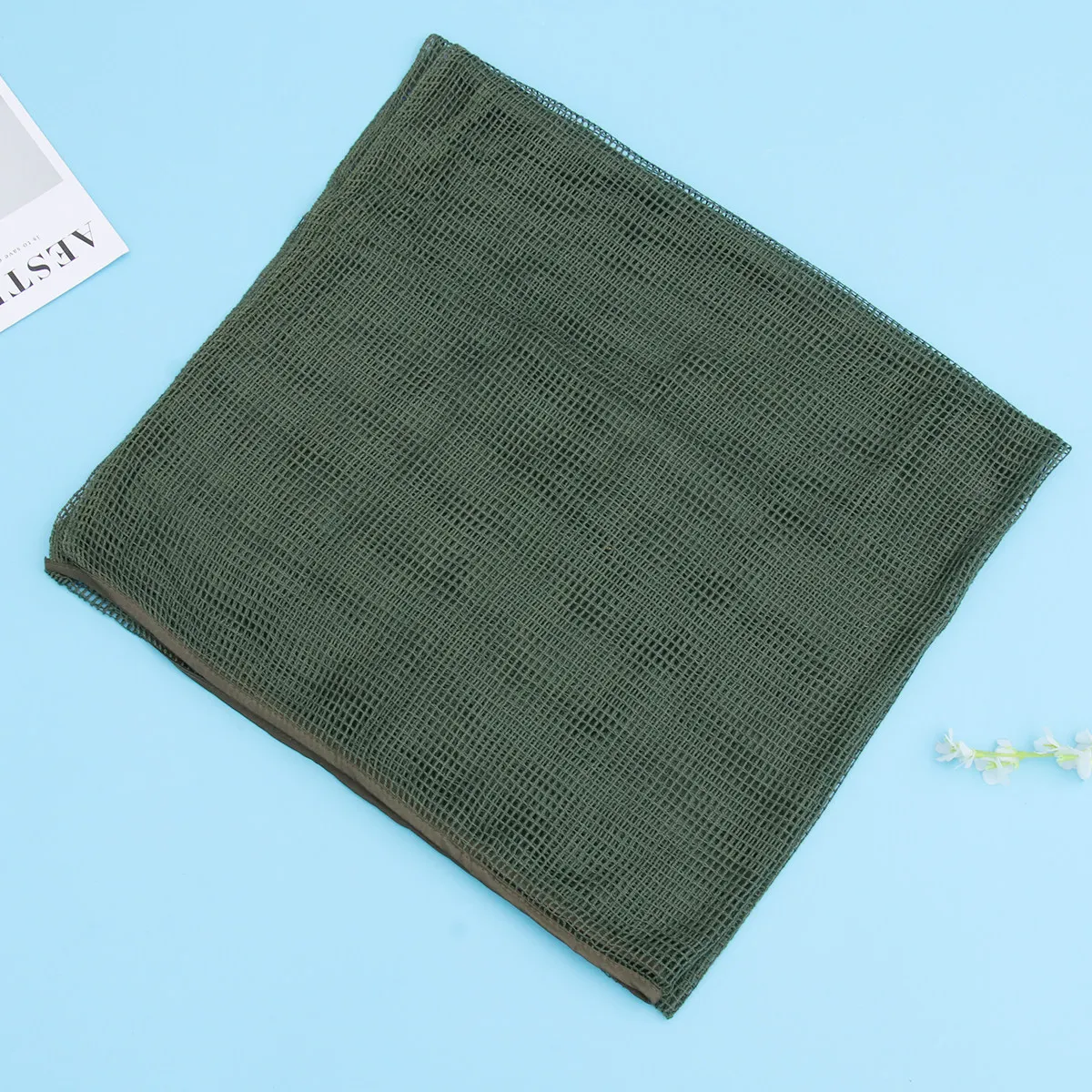 Camouflage Mesh Scarf Outdoor Hiking Sand Protection Breathable Summer Neck Wrap Net