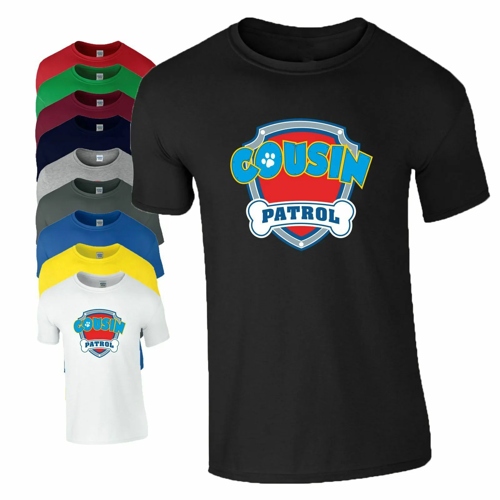 Cousin Patrol T-Shirt Family Birthday Gift Men Youth Top