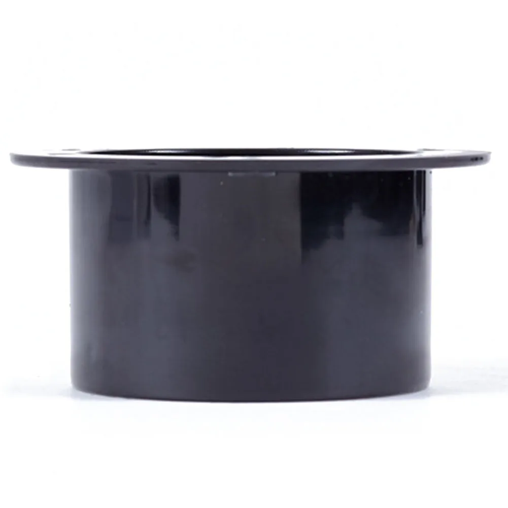 ABS 75mm Flange Connector for Straight Pipe Ventilation Ducting Smooth Airflow Design for Exhaust Pipe Connection