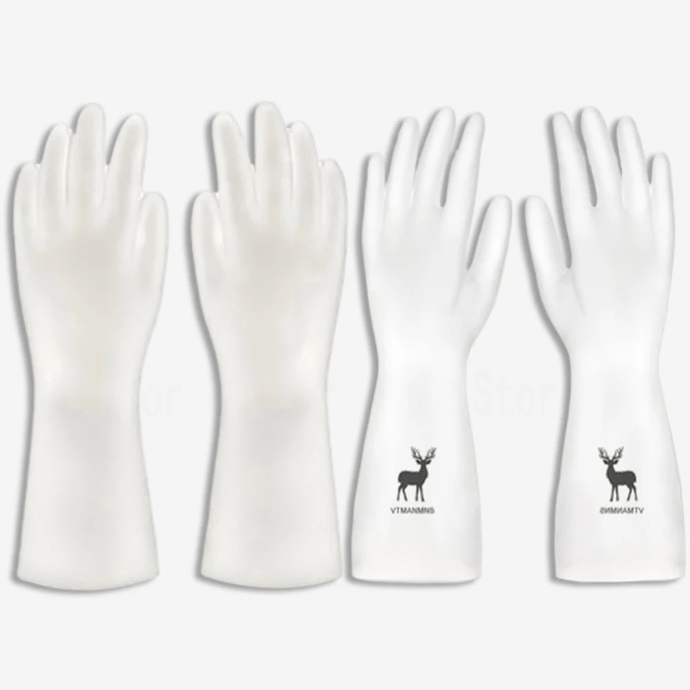 1 Pairs Choose 3 sizes of household utensils, rubber washing gloves, waterproof, durable, odorless, and sturdy kitchen tools