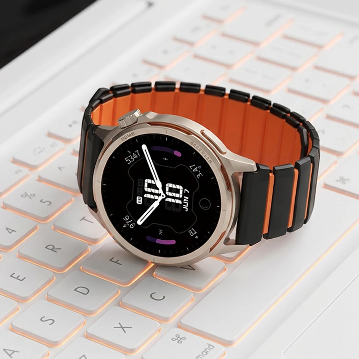 Sport Magnetic Silicone Bracelet Fit Huawei GT Series 46mm Ultimate 2, Universal Watch Band for Amazfit Balance Bip Cheetah