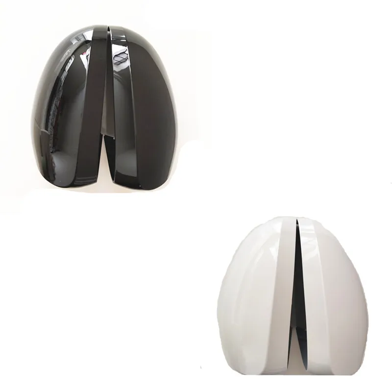 1 Pair Black Or White Car Side Wing Mirror Cover For VW Tiguan Sharan Skoda Yeti Rearview Mirror Cap Automotive Accessories Trim