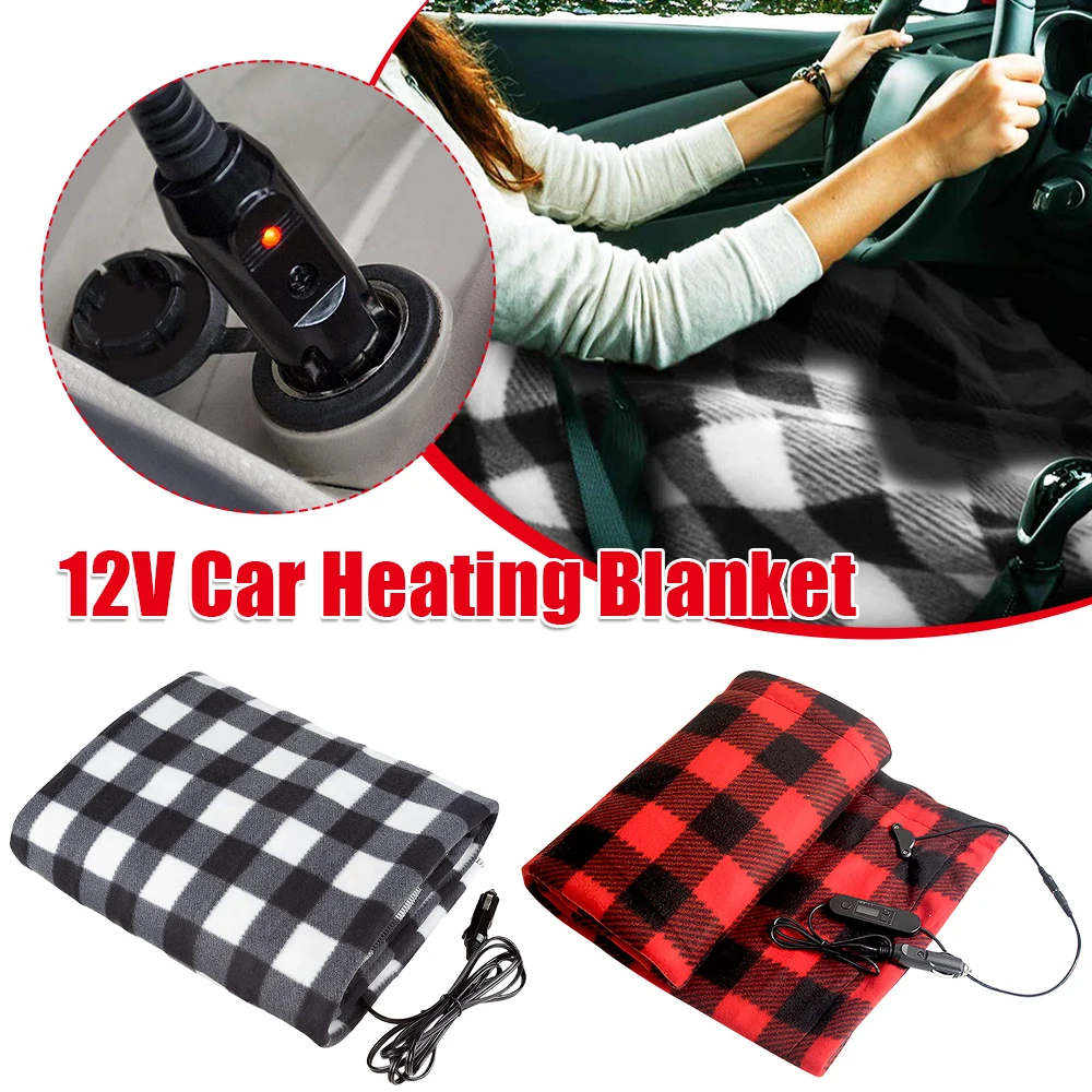 

Constant Temperature Heating Blanket 12V Heated Safety Timer Winter Warm Electric Blanket Travel Throw Blanket for RV Truck SUV