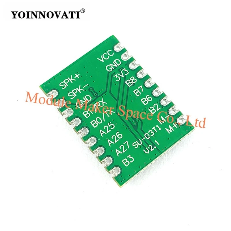 SU-03T Offline Voice Recognition Module - AI Voice Control Chip with Built-in Processor for Smart Home DIY