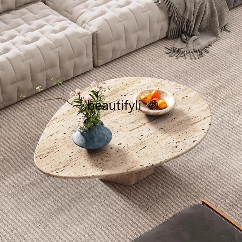 

ss1001 Natural travertine coffee table, marble table