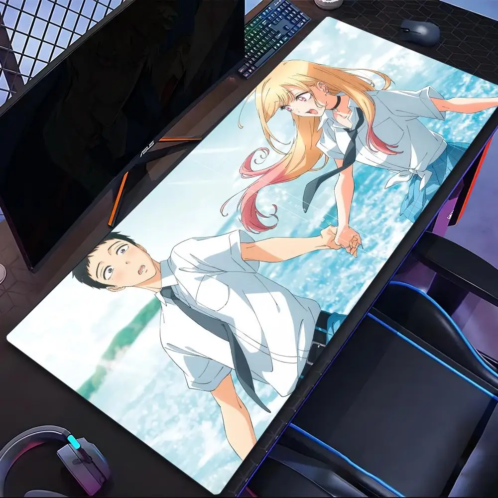 

Sexy Girl Cosplay Mouse Pad Tablet mouse Pad Laptop xl desktop mouse pad,cute HD Rainbow Gaming keyboard pad, csgo Player, 90x40