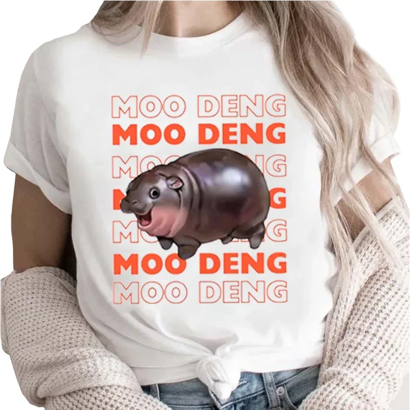 Moo Deng Bootleg Rap Oversized Shirt,Retro 90s Graphic T-Shirt,Hippo Lover,Thai Moo-Deng Little Hippo,I Love Moo Deng Tee,Unisex