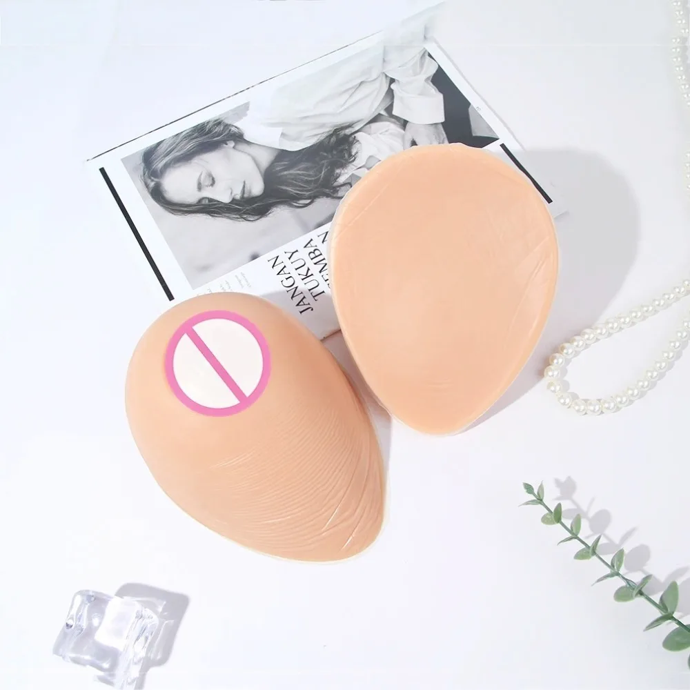 WANTES High Quality Silicone Breast Prosthesis for Realistic Chest Drop Shape for Cosplay Transgender Drag Queen and Shemale