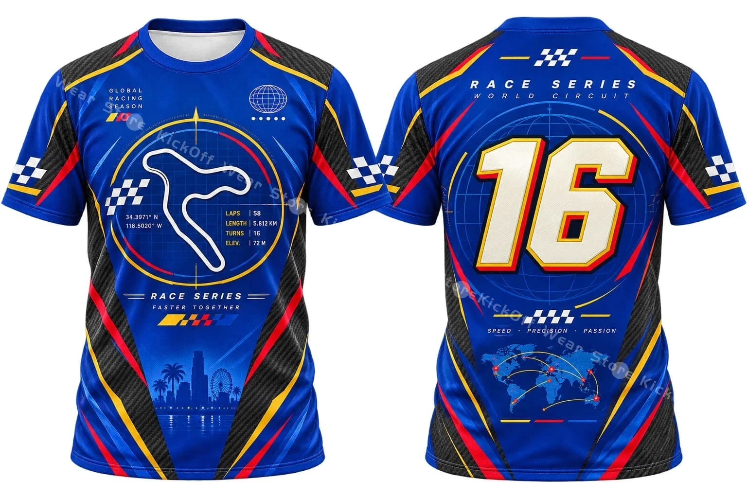Checkered Flag Racing Graphic T Shirt Mens Quick Dry Short Sleeve Motorsport Casual Tee Top Adult Men Boys Racing Fan Wear Gift
