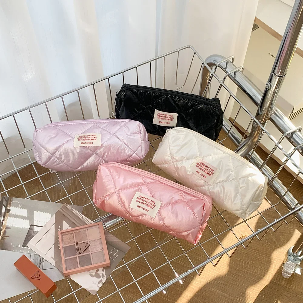 

INS Fashion Simple Solid Color Pencil Case Pencil Bag Girl Office Small Storage Bag Student School Stationery Supplies