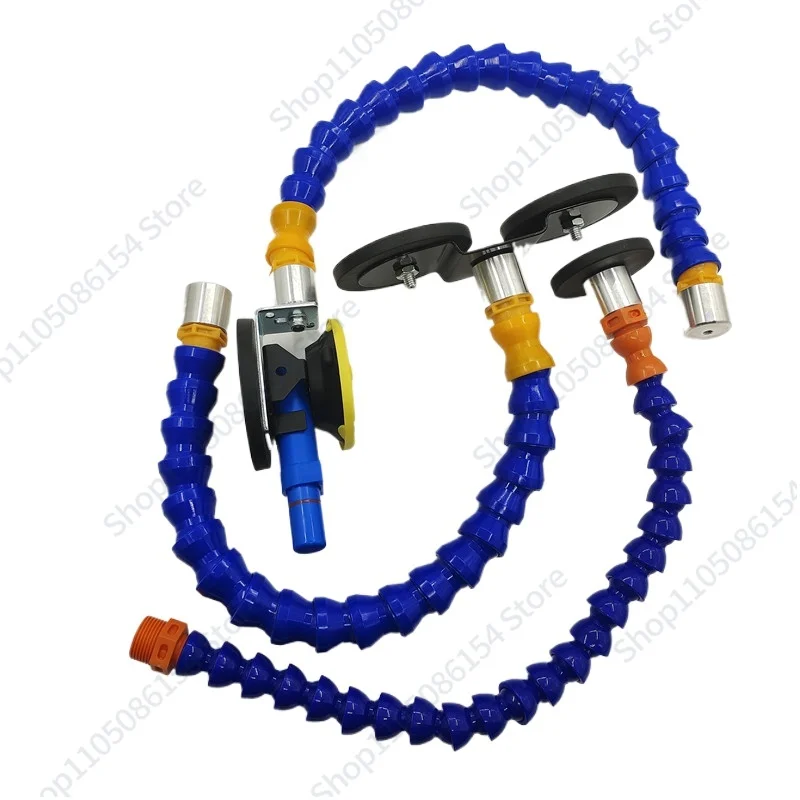 

Инструмент для ремонта вмятин на автомобиле: вакуумная присоска, угловой кронштейн, магнитное крепление, универсальный гибкий шланг, выравнивающая лампа, кронштейн для пневматического пистолета