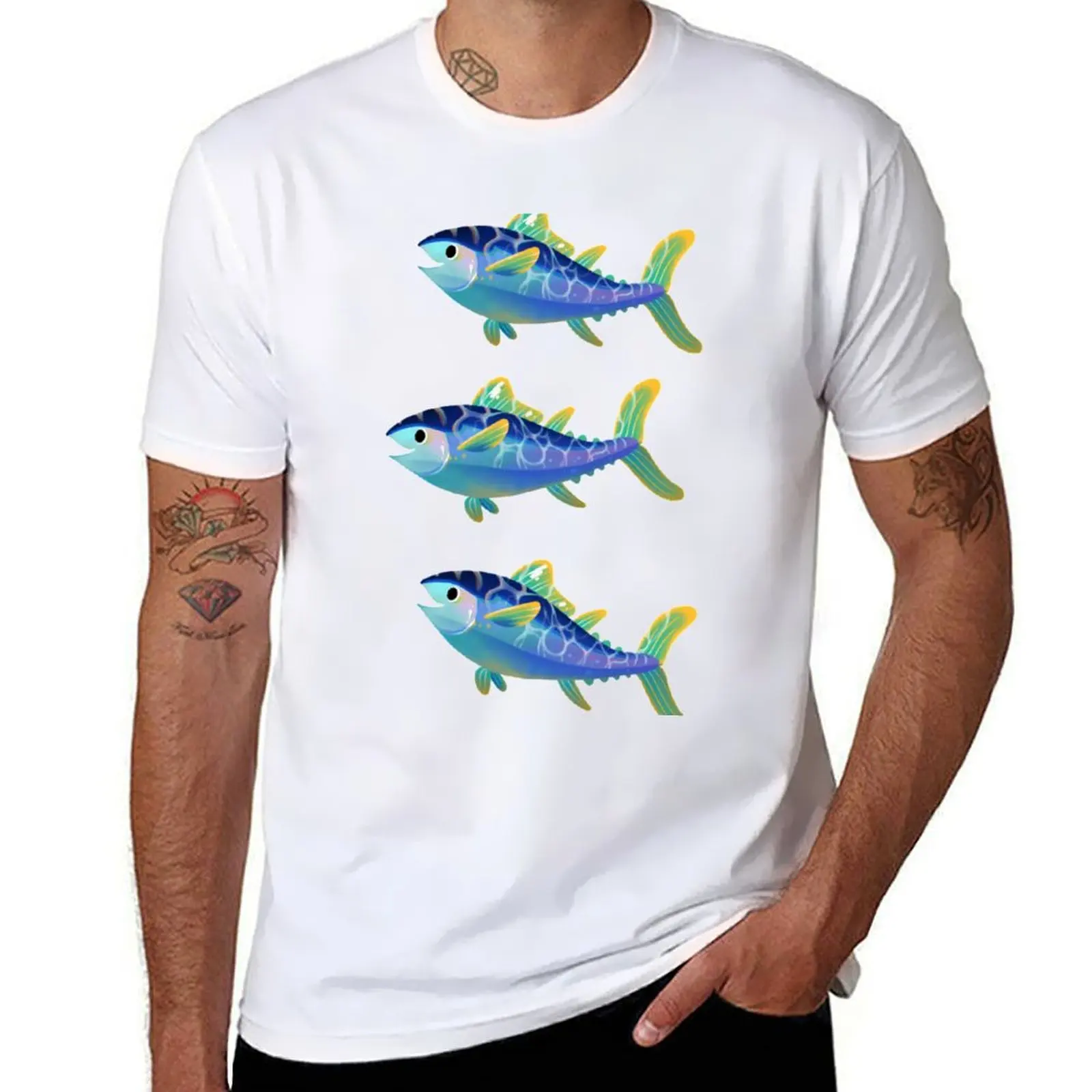 Atlantic Bluefin Tuna T-Shirt quick-drying blue archive anime stuff for a boy mens t shirt graphic