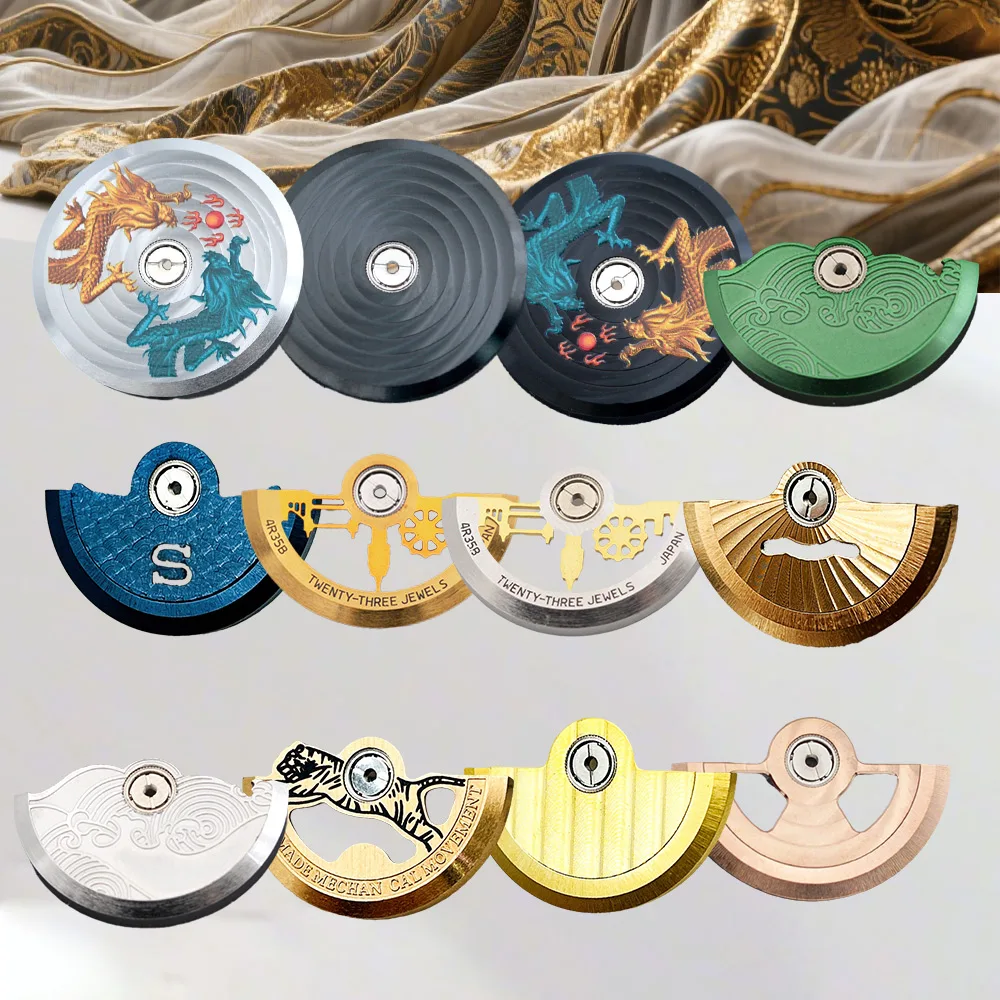

Mod S NH35 Movement Rotor Part Fit for NH38 NH39 4R35 7S26 NH35 Movement Pendulum Oscillating Weight Hammer Parts