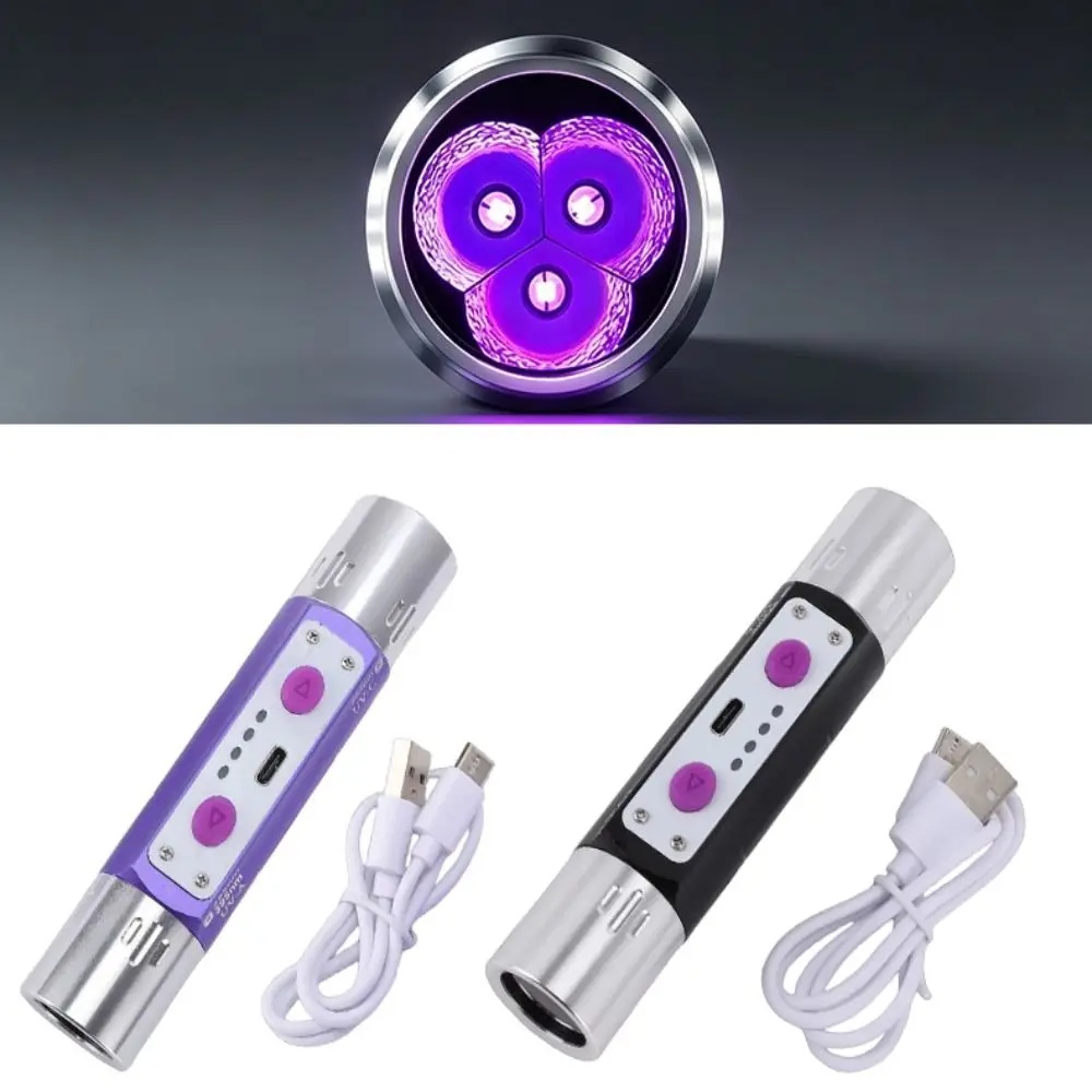 uvc長波紫外線懐中電灯-254nm短波ブラックライトled懐中電灯-led-395nm紫外線懐中電灯ランプ-鉱物探知機