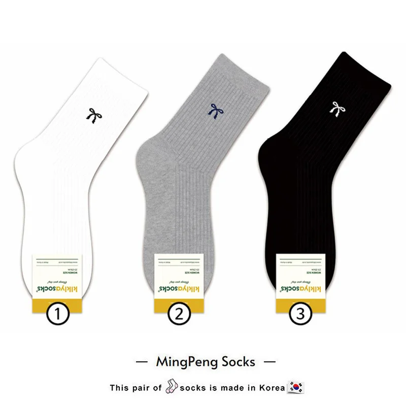 

2 пары корейских женских хлопковых носков East Gate Kikikiya, осенние новые милые теплые хлопковые повседневные носки в стиле Лолиты с бантом для девочек