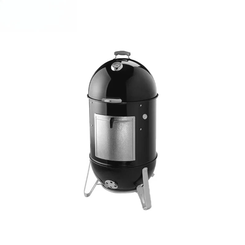 Durable 18-inch Portable Smoker Barbecue Oven Outdoor Camping Charcoal BBQ Grill