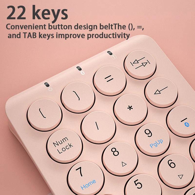 

HB159 [Gift] Notebook External Bluetooth Numeric Keypad, Bank Financial Accounting, Cashier Wireless Keypad