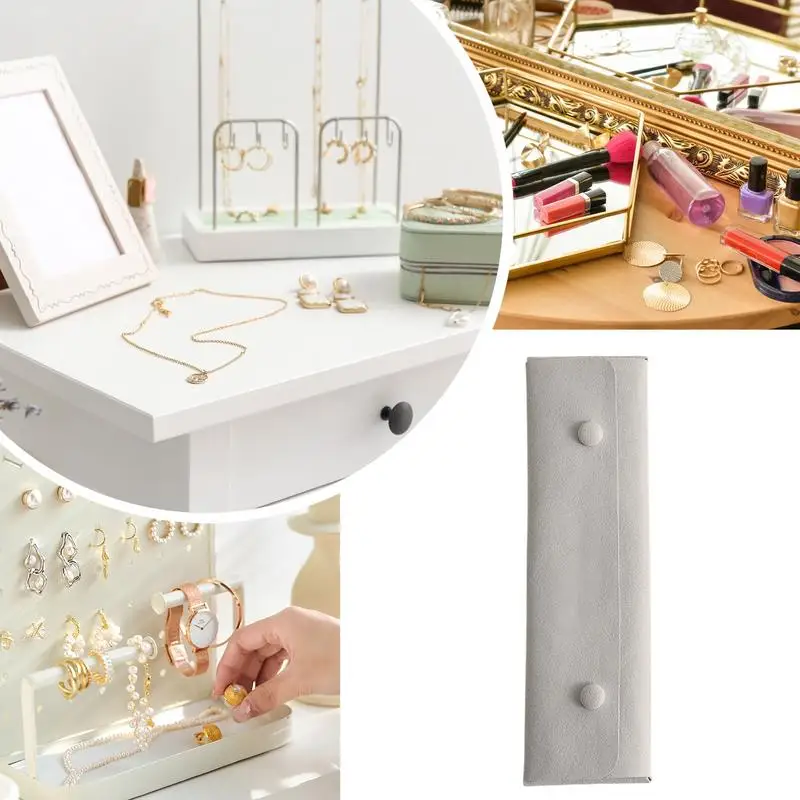 حقيبة تخزين سوار قلادة، منظم مجوهرات محمول للسفر للنساء، حقيبة تخزين مجوهرات متعددة الاستخدامات