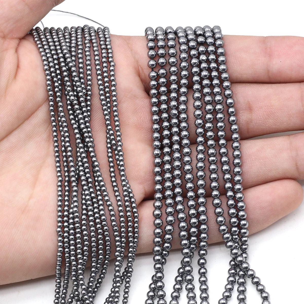 

1string Natural Stone Titanium Hertz Round Beads Charms for DIY Women Men Necklace Bracelets Jewelry Making Accessories 2/3mm