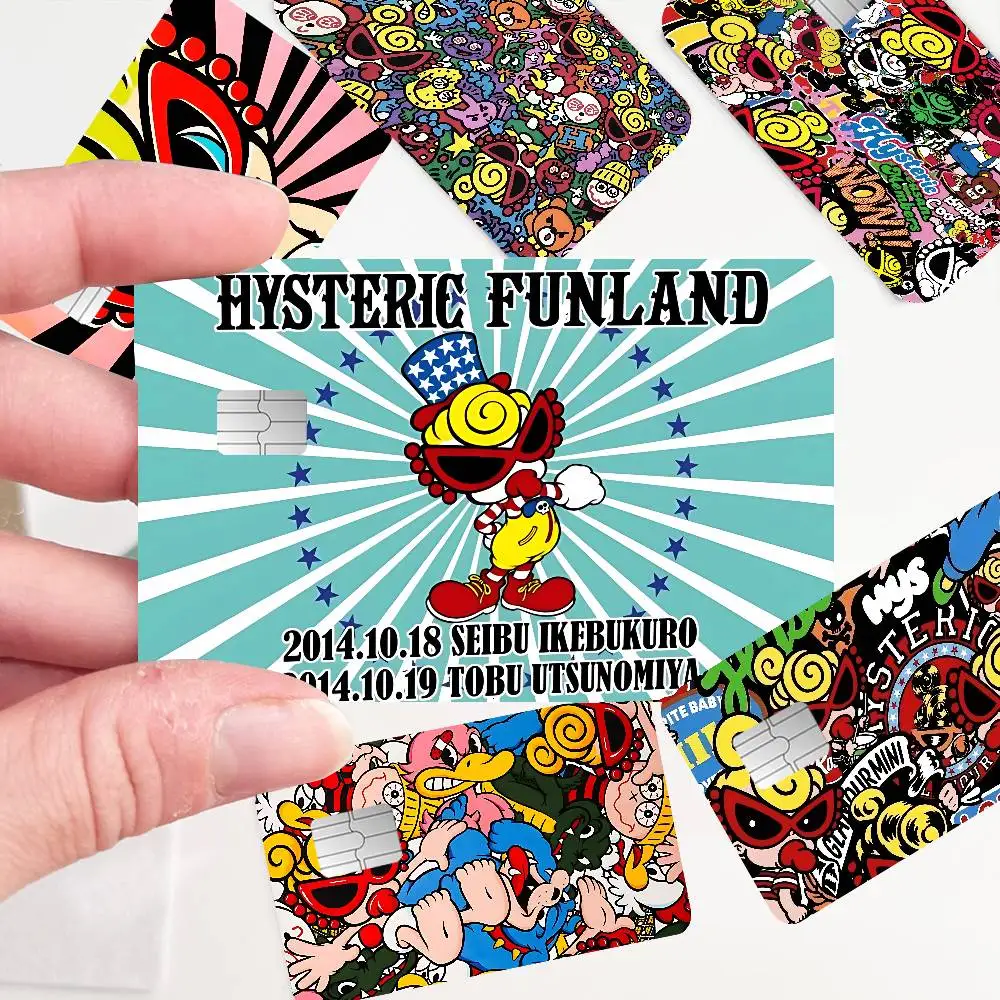 Japan Fashion H-Hysteric M-Mini Anime Spend Or Save Funny Shell On Off Ultra Thin No Fade Sticker Skin Cover Film For Card