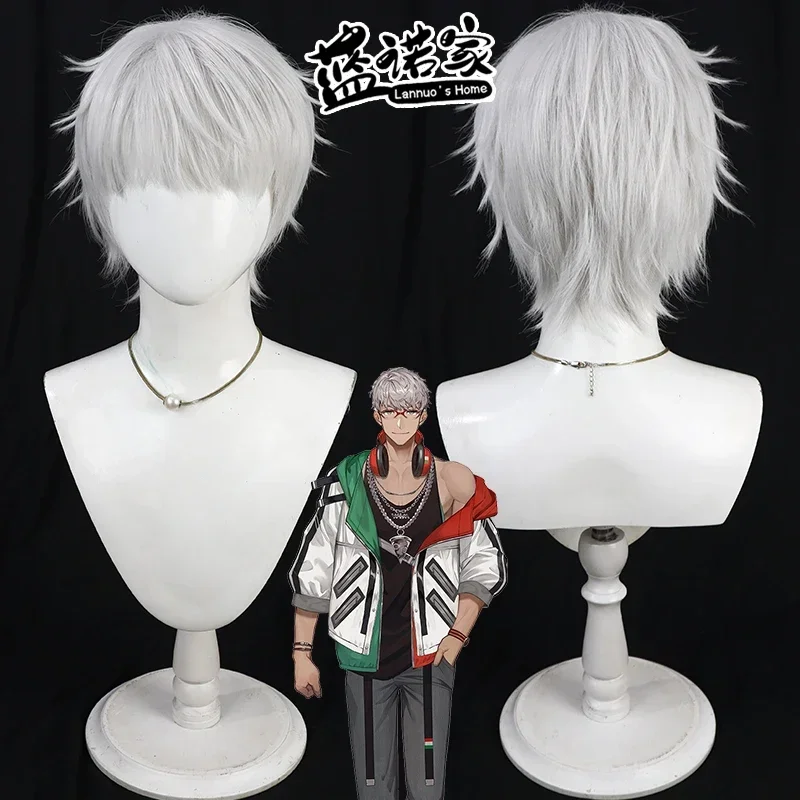 

Virtual YouTuber Arurandeisu Cosplay Wig Halloween Party Prop Synthetic Hair Heat Resistant Fiber + Wig Cap