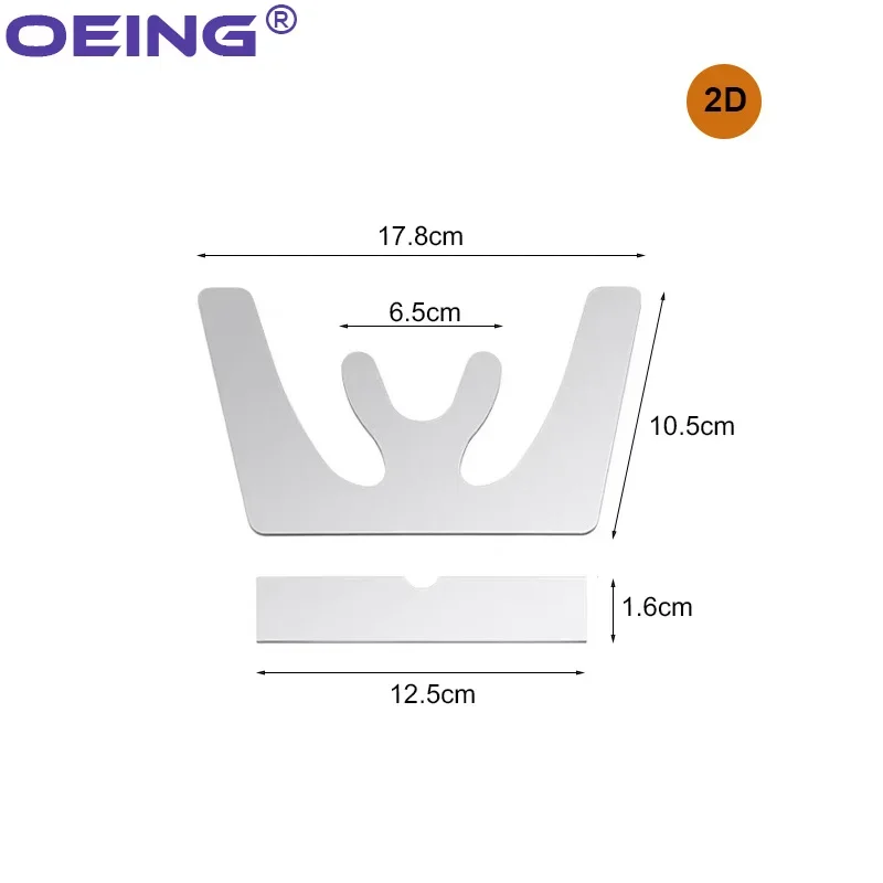 Dental Orthodontic 2D/3D Occlusal Maxillary Casting Jaw Fox Plane Plate Complete Denture Three-Dimensional Dentist Tools