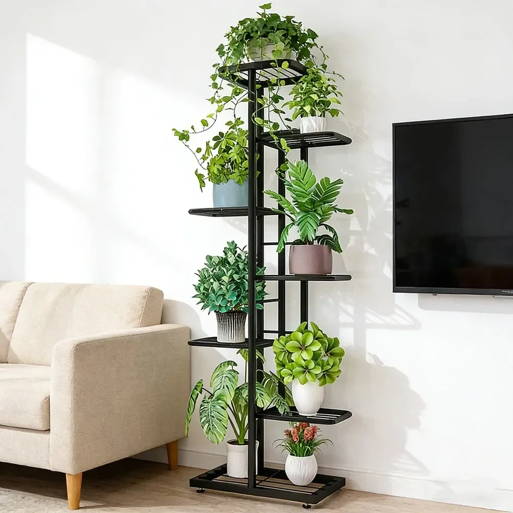 

BestSelling Plant Stand 7 6 5 4 Tier MultiFunctional Plant Shelf, Indoor Outdoor Use. Also Serves As Storage For Various Items,