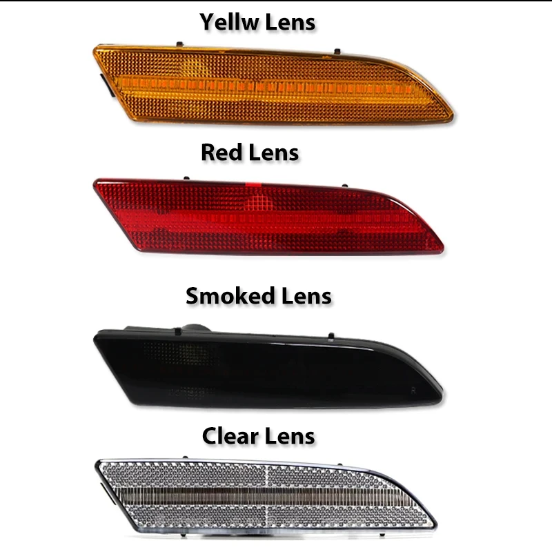 Gtinthebox White /Amber /Red LED Car Front Rear Side Marker Turn Signal Lights / Parking Lights For Chrysler Crossfire 2004-2008