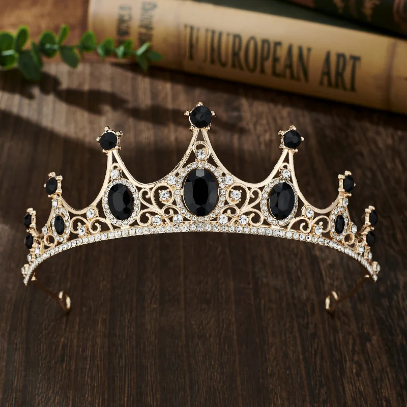 Европейский и американский головной убор с короной в стиле ретро, детская повязка на голову с короной на день рождения принцессы, аксессуары для танцевального платья