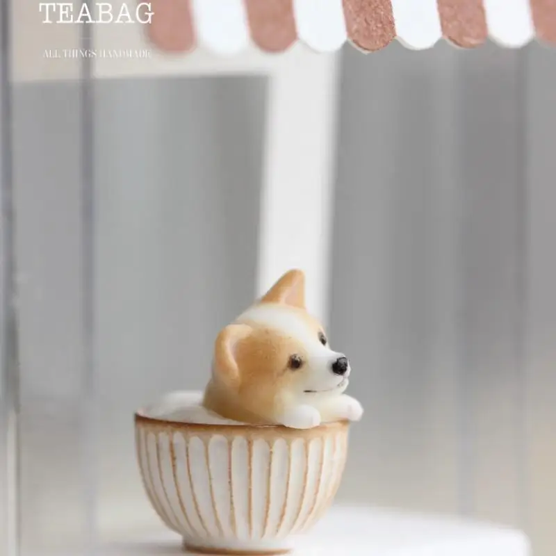 Keji لطيف جرو أقراط أقراط أقراط أقراط أقراط صغيرة حلوة ومضحكة الرياح هدية عيد ميلاد فتاة