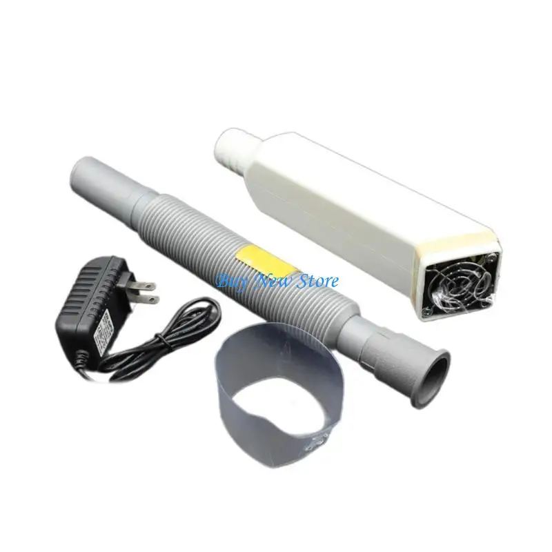 

20CE Mini Exhaust Fan with Tube Motherboard Repair Fumes Absorber