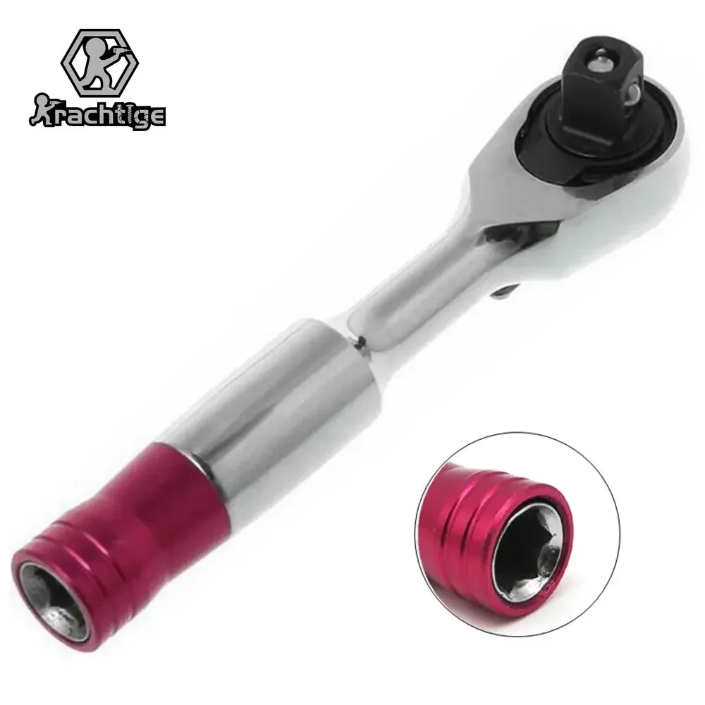 72 Teeth Torque Ratchet Wrench 1/4\'\' Mini Socket Wrenches Repair Tool For Vehicle Bicycle Bike