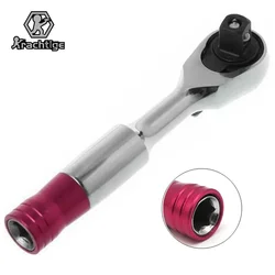 72 Teeth Torque Ratchet Wrench 1/4'' Mini Socket Wrenches Repair Tool For Vehicle Bicycle Bike